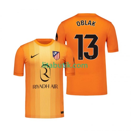 Atlético Madrid Jan Oblak 13 Målvakt Män Tredje Fotbollströja 2025-2026 Kortärmad