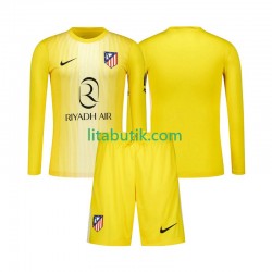 Atlético Madrid Målvakt Barn Hemma Fotbollströja 2025-2026 Långärmad Atlético Madrid Målvakt Barn Hemma Fotbollströja 2025-2026 Långärmad