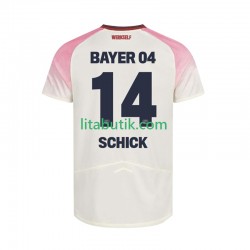 Bayer 04 Leverkusen Patrik Schick 14 Män Borta Fotbollströja 2025-2026 Kortärmad Bayer 04 Leverkusen Patrik Schick 14 Män Borta Fotbollströja 2025-2026 Kortärmad