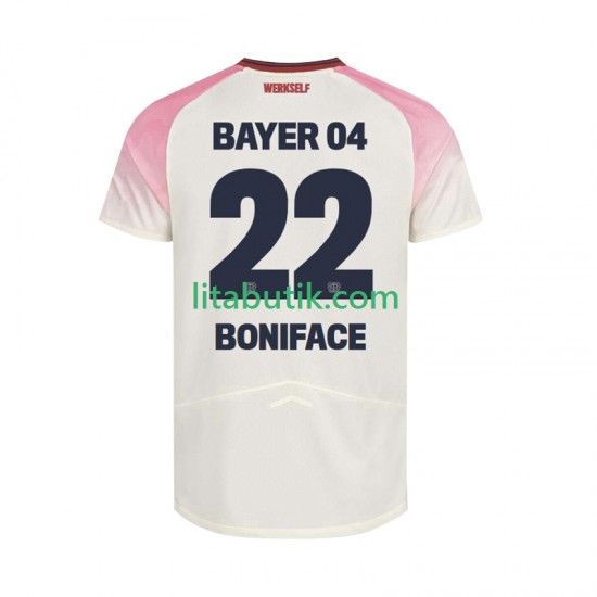 Bayer 04 Leverkusen Victor Boniface 22 Män Borta Fotbollströja 2025-2026 Kortärmad