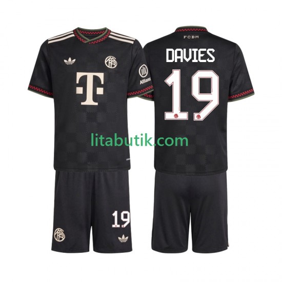 FC Bayern München Alphonso Davies 19 Barn Tredje Fotbollströja 2025-2026 Kortärmad