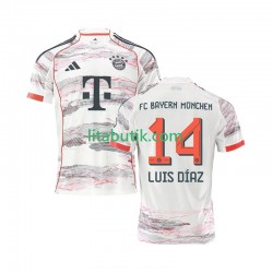 FC Bayern München Luis Diaz 14 Män Borta Fotbollströja 2025-2026 Kortärmad FC Bayern München Luis Diaz 14 Män Borta Fotbollströja 2025-2026 Kortärmad