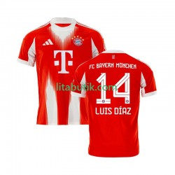 FC Bayern München Luis Diaz 14 Män Hemma Fotbollströja 2025-2026 Kortärmad FC Bayern München Luis Diaz 14 Män Hemma Fotbollströja 2025-2026 Kortärmad