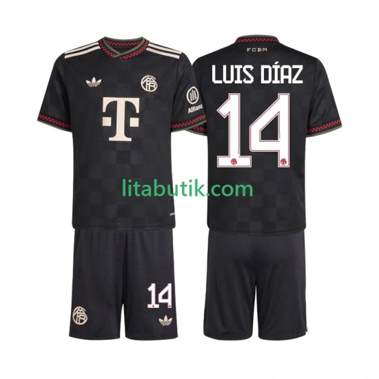 FC Bayern München Luis Diaz 14 Barn Tredje Fotbollströja 2025-2026 Kortärmad