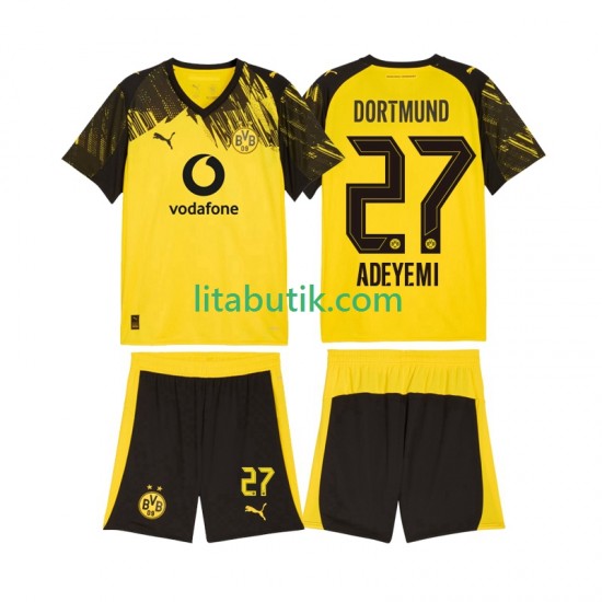 Borussia Dortmund Karim Adeyemi 27 Barn Hemma Fotbollströja 2025-2026 Kortärmad