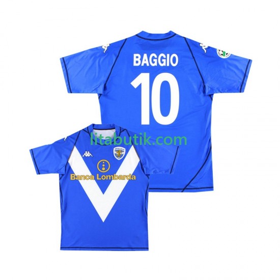 Brescia Calcio Baggio 10 2003 Retro Män Hemma Fotbollströja 2004 Kortärmad