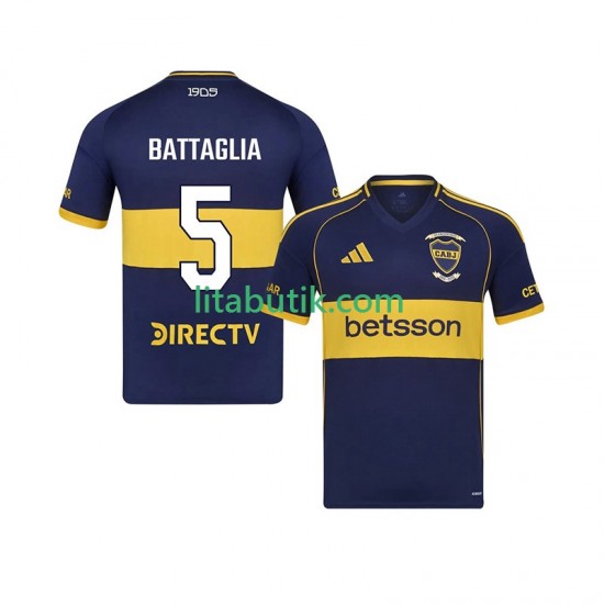 CA Boca Juniors Rodrigo Battaglia 5 Män Hemma Fotbollströja 2025-2026 Kortärmad