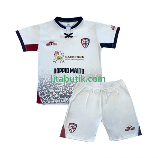 Cagliari Barn Borta Fotbollströja 2025-2026 Kortärmad