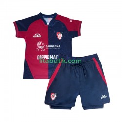 Cagliari Barn Hemma Fotbollströja 2025-2026 Kortärmad Cagliari Barn Hemma Fotbollströja 2025-2026 Kortärmad