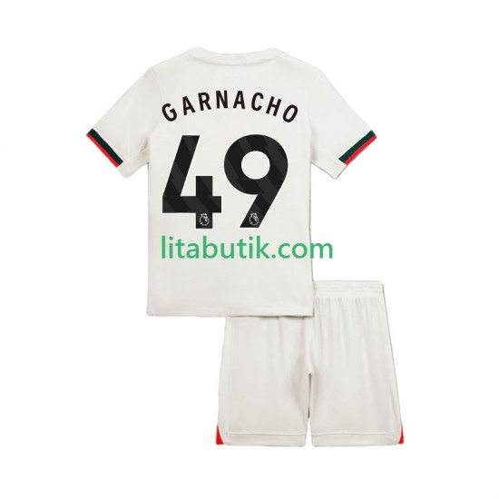 Chelsea Alejandro Garnacho 49 Barn Borta Fotbollströja 2025-2026 Kortärmad