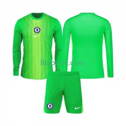 Chelsea Målvakt Barn Borta Fotbollströja 2025-2026 Långärmad