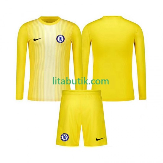 Chelsea Målvakt Barn Tredje Fotbollströja 2025-2026 Långärmad