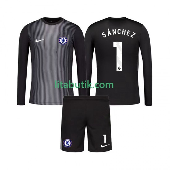 Chelsea Robert Sanchez 1 Målvakt Barn Hemma Fotbollströja 2025-2026 Långärmad