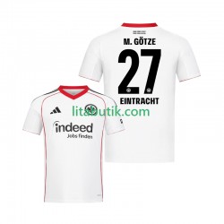 Eintracht Frankfurt Mario Gotze 27 Män Borta Fotbollströja 2025-2026 Kortärmad Eintracht Frankfurt Mario Gotze 27 Män Borta Fotbollströja 2025-2026 Kortärmad