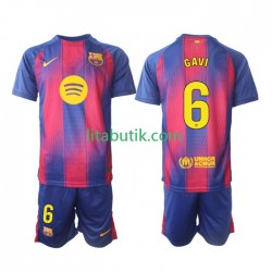 FC Barcelona Gavi 6 Barn Hemma Fotbollströja 2025-2026 Kortärmad FC Barcelona Gavi 6 Barn Hemma Fotbollströja 2025-2026 Kortärmad
