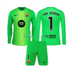 FC Barcelona Ter Stegen 1 Målvakt Barn Hemma Fotbollströja 2025-2026 Långärmad FC Barcelona Ter Stegen 1 Målvakt Barn Hemma Fotbollströja 2025-2026 Långärmad