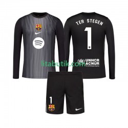 FC Barcelona Ter Stegen 1 Målvakt Barn Tredje Fotbollströja 2025-2026 Långärmad FC Barcelona Ter Stegen 1 Målvakt Barn Tredje Fotbollströja 2025-2026 Långärmad