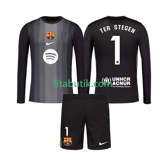 FC Barcelona Ter Stegen 1 Målvakt Barn Tredje Fotbollströja 2025-2026 Långärmad