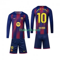 FC Barcelona Lamine Yamal 10 Barn Hemma Fotbollströja 2025-2026 Långärmad FC Barcelona Lamine Yamal 10 Barn Hemma Fotbollströja 2025-2026 Långärmad