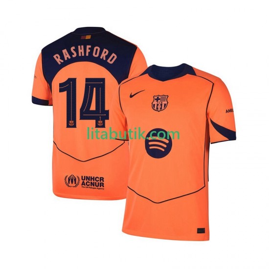 FC Barcelona Marcus Rashford 14 UCL Män Tredje Fotbollströja 2025-2026 Kortärmad
