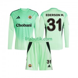 Fenerbahce Ederson Moraes 31 Målvakt Barn Borta Fotbollströja 2025-2026 Långärmad