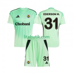 Fenerbahce Ederson Moraes 31 Målvakt Barn Borta Fotbollströja 2025-2026 Kortärmad