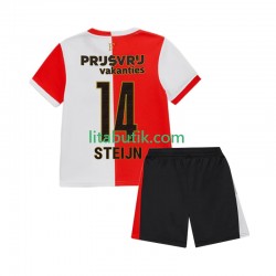 Feyenoord Rotterdam Sem Steijn 14 Barn Hemma Fotbollströja 2025-2026 Kortärmad
