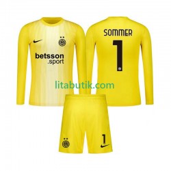 Inter Milan Yann Sommer 1 Målvakt Barn Borta Fotbollströja 2025-2026 Långärmad Inter Milan Yann Sommer 1 Målvakt Barn Borta Fotbollströja 2025-2026 Långärmad