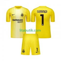 Inter Milan Yann Sommer 1 Målvakt Barn Borta Fotbollströja 2025-2026 Kortärmad Inter Milan Yann Sommer 1 Målvakt Barn Borta Fotbollströja 2025-2026 Kortärmad