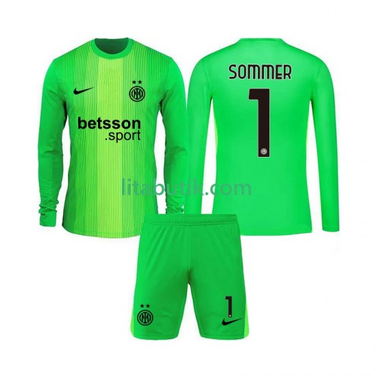 Inter Milan Yann Sommer 1 Målvakt Barn Tredje Fotbollströja 2025-2026 Långärmad