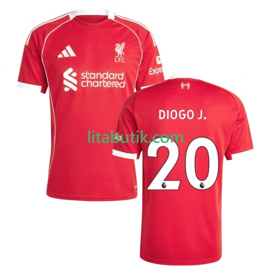 Liverpool Diogo Jota 20 Män Hemma Fotbollströja 2025-2026 Kortärmad