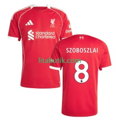 Liverpool Dominik Szoboszlai 8 Män Hemma Fotbollströja 2025-2026 Kortärmad Liverpool Dominik Szoboszlai 8 Män Hemma Fotbollströja 2025-2026 Kortärmad