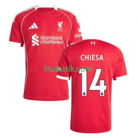 Liverpool Federico Chiesa 14 Män Hemma Fotbollströja 2025-2026 Kortärmad