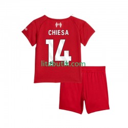 Liverpool Federico Chiesa 14 Barn Hemma Fotbollströja 2025-2026 Kortärmad
