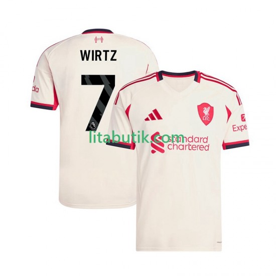 Liverpool Florian Wirtz 7 Män Borta Fotbollströja 2025-2026 Kortärmad