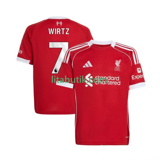 Liverpool Florian Wirtz 7 Män Hemma Fotbollströja 2025-2026 Kortärmad
