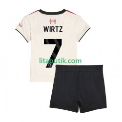 Liverpool Florian Wirtz 7 Barn Borta Fotbollströja 2025-2026 Kortärmad