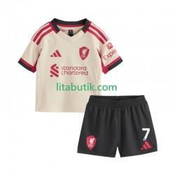 Liverpool Florian Wirtz 7 Barn Borta Fotbollströja 2025-2026 Kortärmad