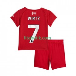 Liverpool Florian Wirtz 7 Barn Hemma Fotbollströja 2025-2026 Kortärmad