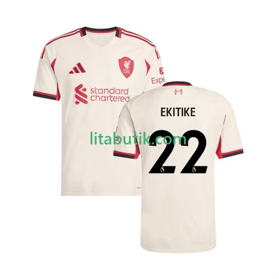 Liverpool Hugo Ekitike 22 Män Borta Fotbollströja 2025-2026 Kortärmad