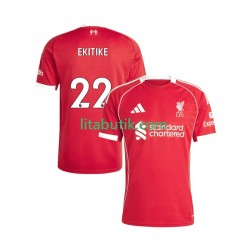 Liverpool Hugo Ekitike 22 Män Hemma Fotbollströja 2025-2026 Kortärmad Liverpool Hugo Ekitike 22 Män Hemma Fotbollströja 2025-2026 Kortärmad