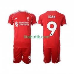 Liverpool ISAK 9 Barn Hemma Fotbollströja 2025-2026 Kortärmad Liverpool ISAK 9 Barn Hemma Fotbollströja 2025-2026 Kortärmad