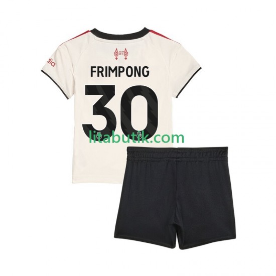 Liverpool Jeremie Frimpong 30 Barn Borta Fotbollströja 2025-2026 Kortärmad