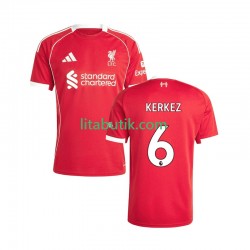 Liverpool Milos Kerkez 6 Män Hemma Fotbollströja 2025-2026 Kortärmad Liverpool Milos Kerkez 6 Män Hemma Fotbollströja 2025-2026 Kortärmad
