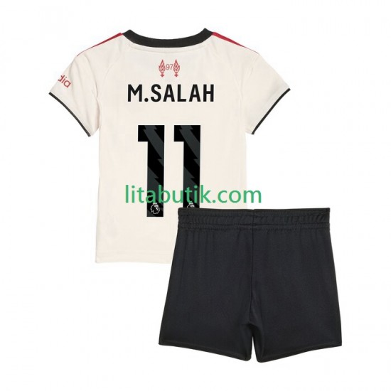 Liverpool Mohamed Salah 11 Barn Borta Fotbollströja 2025-2026 Kortärmad