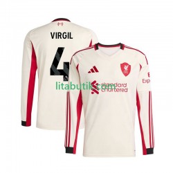 Liverpool Virgil van Dijk 4 Män Borta Fotbollströja 2025-2026 Långärmad Liverpool Virgil van Dijk 4 Män Borta Fotbollströja 2025-2026 Långärmad