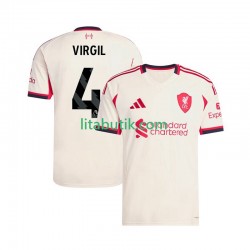 Liverpool Virgil van Dijk 4 Män Borta Fotbollströja 2025-2026 Kortärmad Liverpool Virgil van Dijk 4 Män Borta Fotbollströja 2025-2026 Kortärmad
