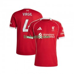 Liverpool Virgil van Dijk 4 Män Hemma Fotbollströja 2025-2026 Kortärmad Liverpool Virgil van Dijk 4 Män Hemma Fotbollströja 2025-2026 Kortärmad