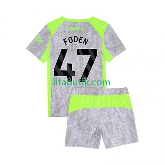 Manchester City Phil Foden 47 Barn Tredje Fotbollströja 2025-2026 Kortärmad