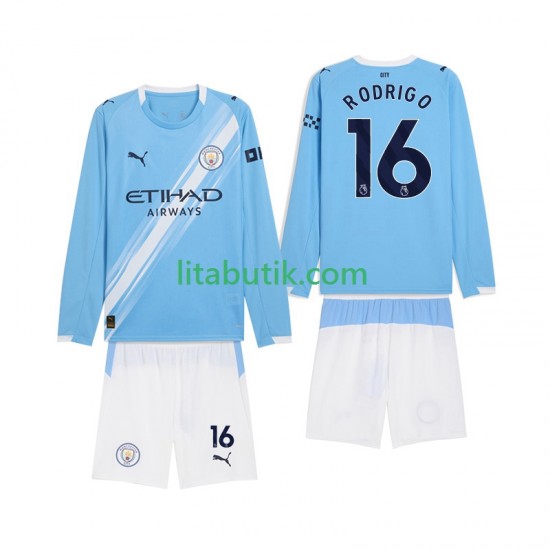 Manchester City Rodrigo Hernandez 16 Barn Hemma Fotbollströja 2025-2026 Långärmad